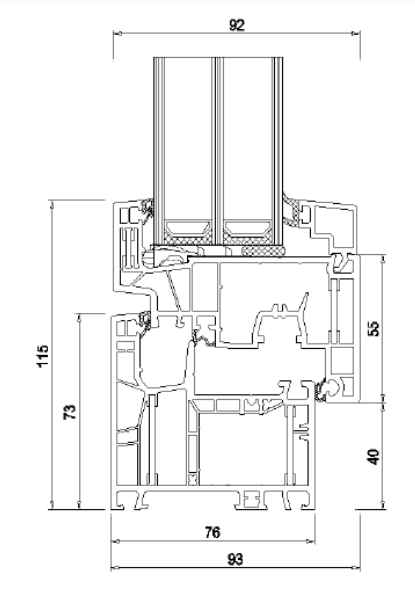 Luxvue Tilt & Turn windows have thermal insulation, highly efficient and sound deadening providing insulation